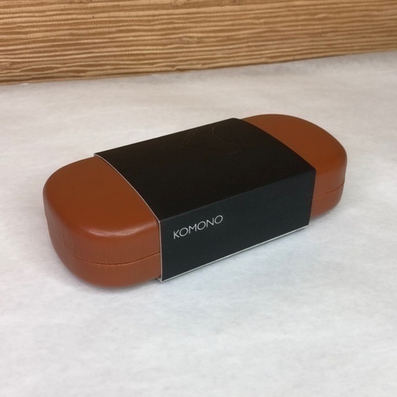 KOMONO Bonnie Clear Gold Sunglasses NEW Geometric Oversized - Picture 11 of 12